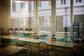 Day of pre back to school time for the teachers in the private Catholic primary school Saint Jean Gabriel. Canteen with Plexiglas windows and social distancing measures to combat coronavirus for lunch meals. Paris, May 11, 2020.
Journee de pre rentree des professeurs des ecoles a l ecole primaire privee catholique Saint Jean Gabriel. Cantine avec vitres en plexiglas et mesures de distanciation sociale pour lutter contre le coronavirus pour les repas du dejeuner. Paris 4e, le 11 mai 2020.